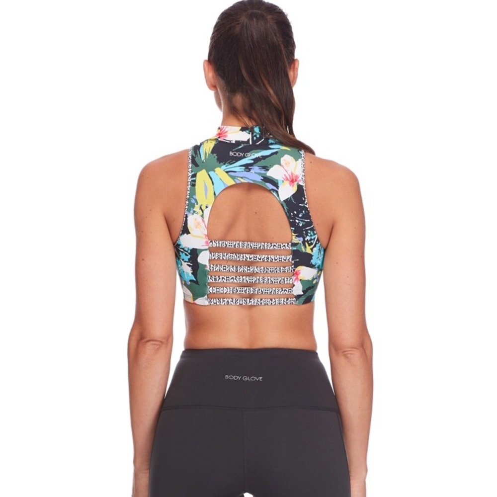Body Glove Active Zip Front Sports Bra - Picture 3 of 8